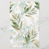 ユーカリパーソナライズされた聖なる書物、 経典文具 便箋 (裏面)