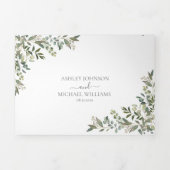 ユーカリファンシープタスの葉を愛しているもの結婚はない 三つ折り招待状 (カバー)