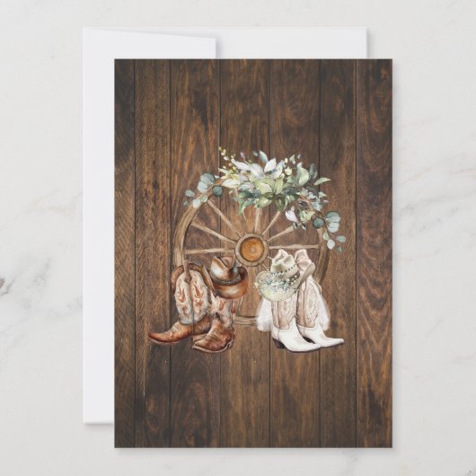 ユーカリファンシーー何も愛しカジュアルて結婚いない 招待状 (裏面)