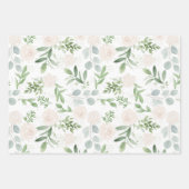 ユーカリフェミニン&赤面ラッピング紙シート ラッピングペーパーシート (正面)