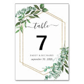 ユーカリフレームテーブルナンバー テーブルナンバー (正面)