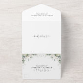 ユーカリフローラオールインワンウェディング招待 オールインワン招待状 (外側)