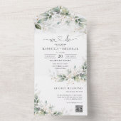 ユーカリフローラオールインワンウェディング招待 オールインワン招待状 (内側)