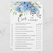 ユーカリフローラゲームの上または下ブライダルシャワー (正面/裏面)