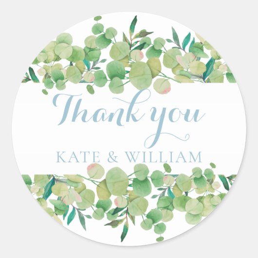 ユーカリフローラサンキュー ラウンドシール (正面)