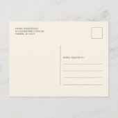 ユーカリフローラヒマワリブライダルシャワー インビテーションポストカード (裏面)