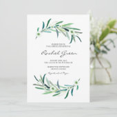 ユーカリフローラブライダルシャワー招待 招待状 (スタンド正面)