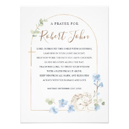 ユーカリフローラブルーエンジェルバプテスマ祈りの言葉 フォトプリント           