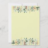 ユーカリフローラベビーサンキューカード 招待状 (裏面)