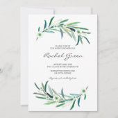 ユーカリフローラベビーシャワー招待状 招待状 (正面)