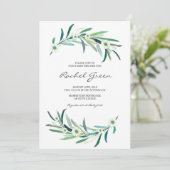 ユーカリフローラベビーシャワー招待状 招待状 (スタンド正面)