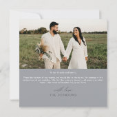 ユーカリフローララベンダーボホグリーンリーサンキュー 招待状 (裏面)