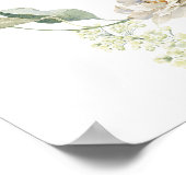 ユーカリフローラリース結婚のシーティングチャート ポスター (角)