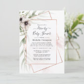 ユーカリフローラ幾何学的なシャワー駆動 招待状 (スタンド正面)