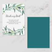 ユーカリフローラ水色 | Wishingウェルカード エンクロージャーカード (正面/裏面)