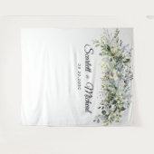 ユーカリフローラ結婚の儀式の背景 タペストリー (正面(横))