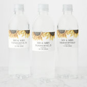 ユーカリフローラ結婚ヒマワリ ペットボトルラベル (ボトル)