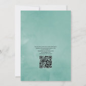 ユーカリフローラ結婚幾何学写真インビタティ 招待状 (裏面)