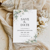 ユーカリフローラ結婚式の日付カードを保存 セーブザデート