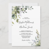 ユーカリフローラ結婚式招待状 招待状 (正面)