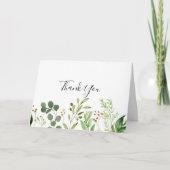 ユーカリフローラ結婚折り曲げサンキューカード サンキューカード (正面)