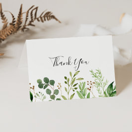 ユーカリフローラ結婚折り曲げサンキューカード サンキューカード