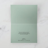 ユーカリフローラ結婚折り曲げサンキューカード サンキューカード (内部)