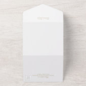 ユーカリフローラ結婚書道 オールインワン招待状 (外側)