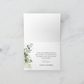 ユーカリフローラ緑サンキューカード サンキューカード (内部)