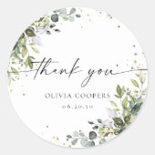 ユーカリフローラ緑化ベビーシャワーステッカー ラウンドシール (正面)