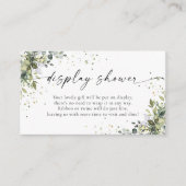 ユーカリフローラ緑色表示シャワー エンクロージャーカード (正面)