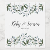 ユーカリフローラ記念日 ワインラベル (シングルラベル)