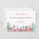ユーカリフローラ赤ちゃんシャワーありがとう サンキューカード (正面)