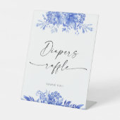 ユーカリフローラ赤ちゃんシャワーおむつラッフルサイン 台座サイン (正面)