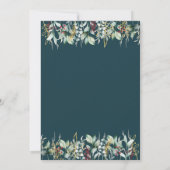 ユーカリフローラ赤ちゃんシャワー 招待状 (裏面)