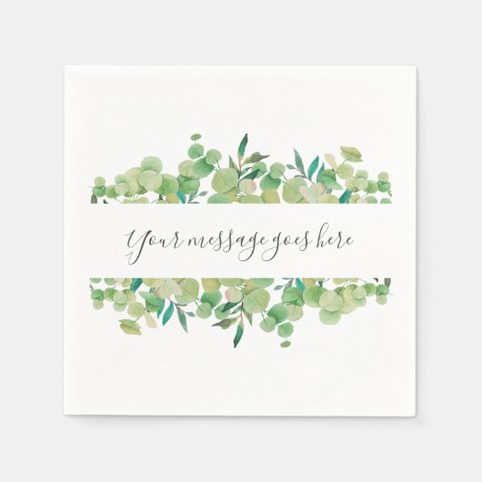 ユーカリフローラ スタンダードカクテルナプキン (正面)