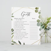 ユーカリブライダルシャワーの検索ザゲストゲーム (スタンド正面)