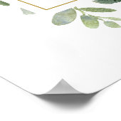 ユーカリブライダルシャワーウェルカムサイン ポスター (角)