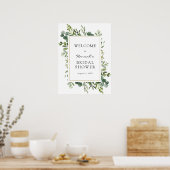 ユーカリブライダルシャワーウェルカムサイン ポスター (キッチン)