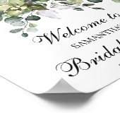 ユーカリブライダルシャワーウェルカムポスターサイン ポスター (角)
