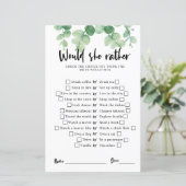 ユーカリブライダルシャワーゲーム彼女はむしろ (スタンド正面)