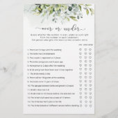 ユーカリブライダルシャワーゲーム (正面)