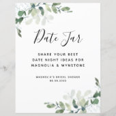 ユーカリブライダルシャワーデイトナイトジャールサイン (正面)