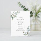 ユーカリブライダルシャワーバジェット招待状 (スタンド正面)