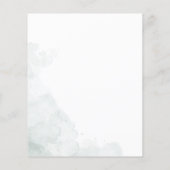 ユーカリブライダルシャワーバジェット招待状 (裏面)