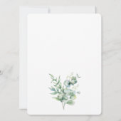 ユーカリブライダルシャワービンゴゲーム 招待状 (裏面)