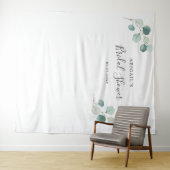 ユーカリブライダルシャワーフォトブース背景 タペストリー (インサイチュ(横))