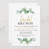 ユーカリブライダルシャワーブランチ招待状 招待状 (正面/裏面)