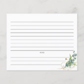 ユーカリブライダルシャワーレシピカード (裏面)