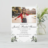 ユーカリブライダルシャワー写真招待状 招待状 (スタンド正面)